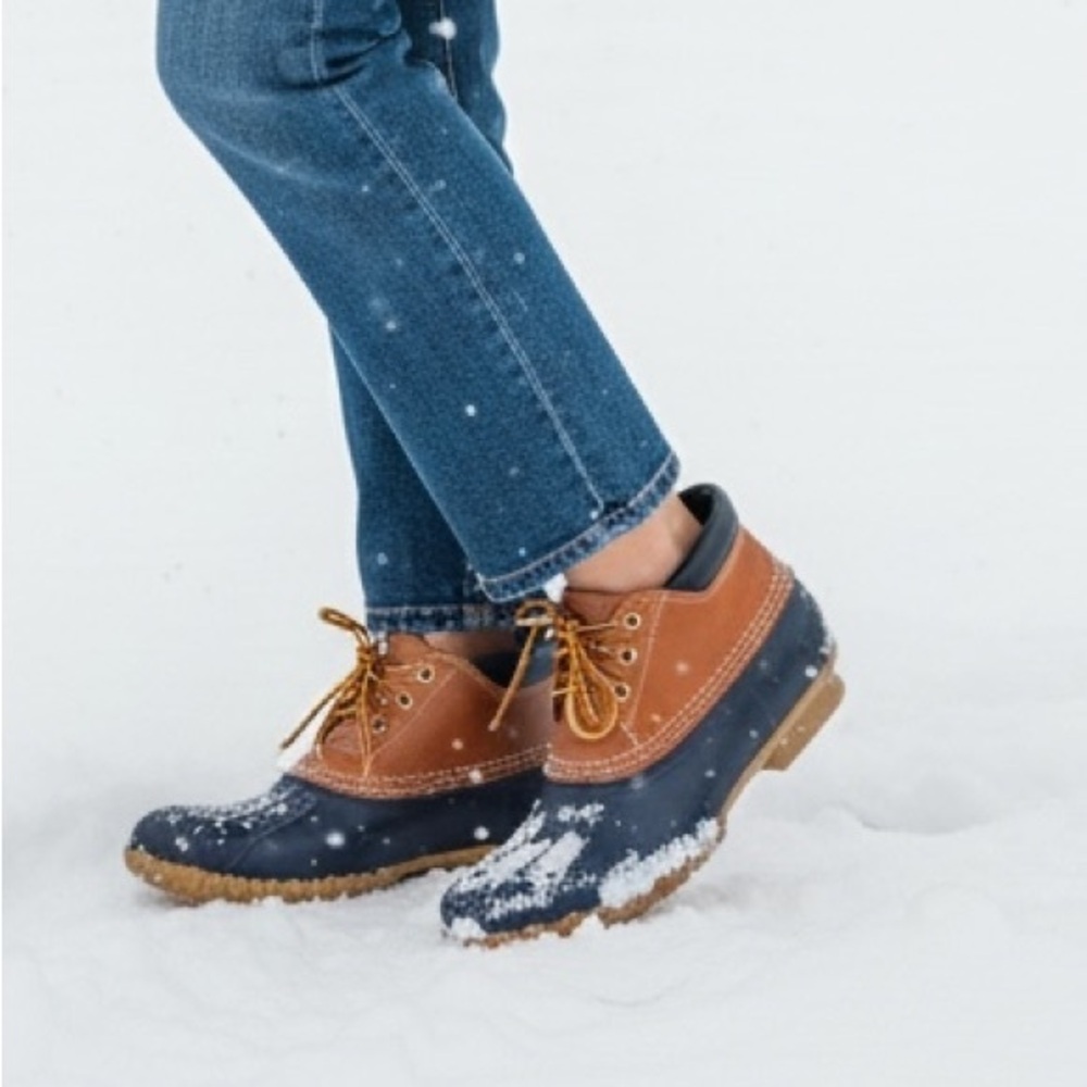 L.L. Bean Women's Winter Boots — Navy & Brown Duck Boots, Size 7 — 443 Views!
